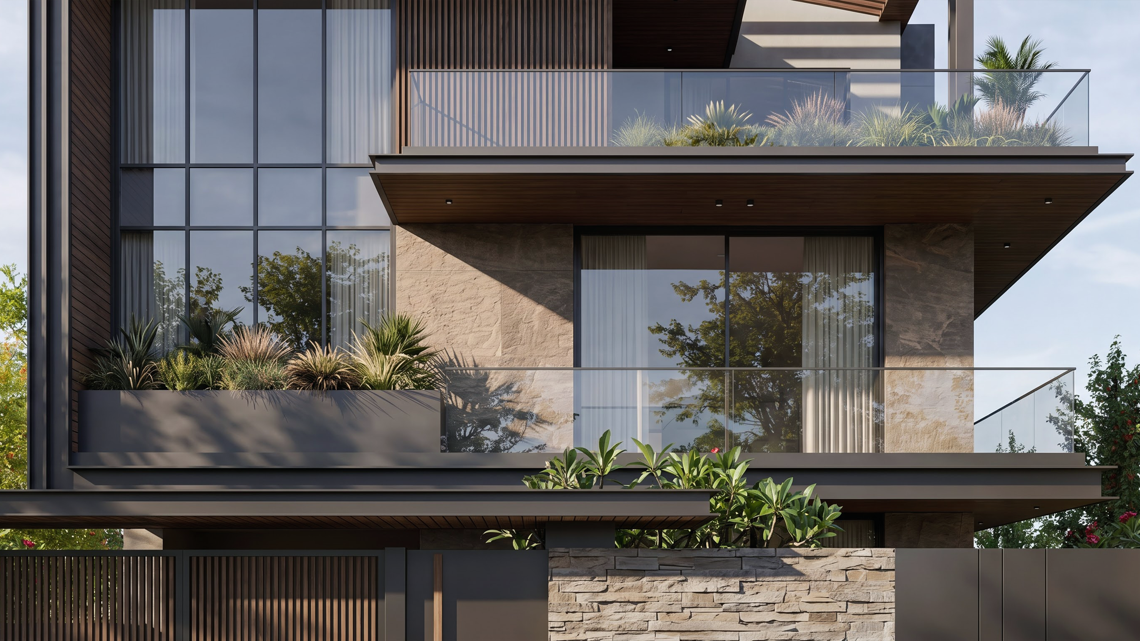 SỰ CÂN BẰNG HÌNH KHỐI TRONG KIẾN TRÚC VILLA HIỆN ĐẠI - ảnh 3